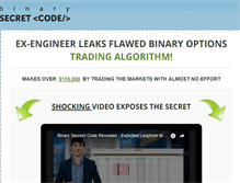 Tablet Screenshot of binarysecretcode.com